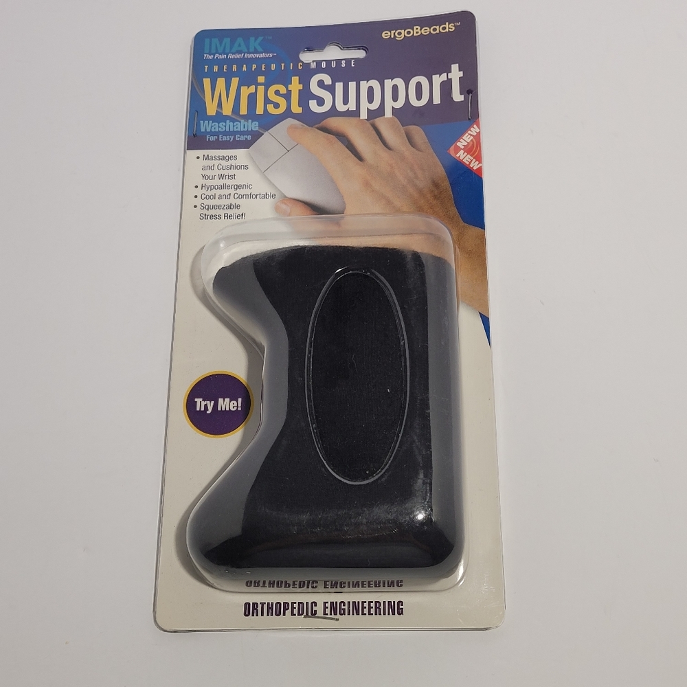 NWT Vintage IMAK Ergo Beads Wrist/ Hand Support for Desktop